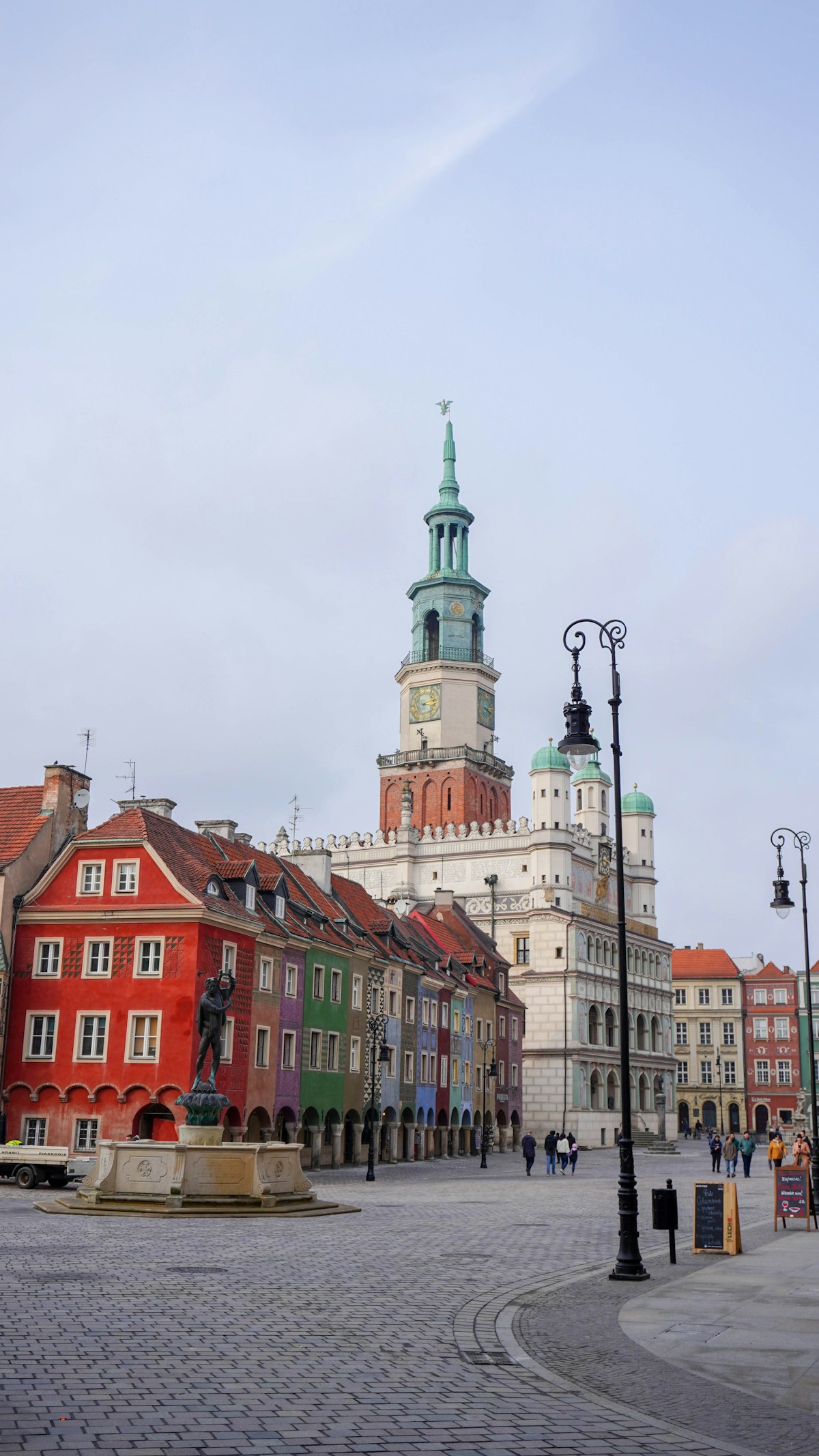 Poznań Old Market Square with colourful merchant houses and the Renaissance town hall